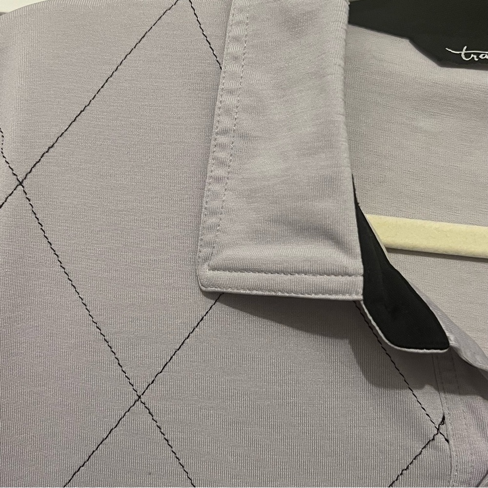 Travis Mathew Men's XL Polo Shirt Gray Performance Golf Logo|Excellent Condition - Picture 10 of 12